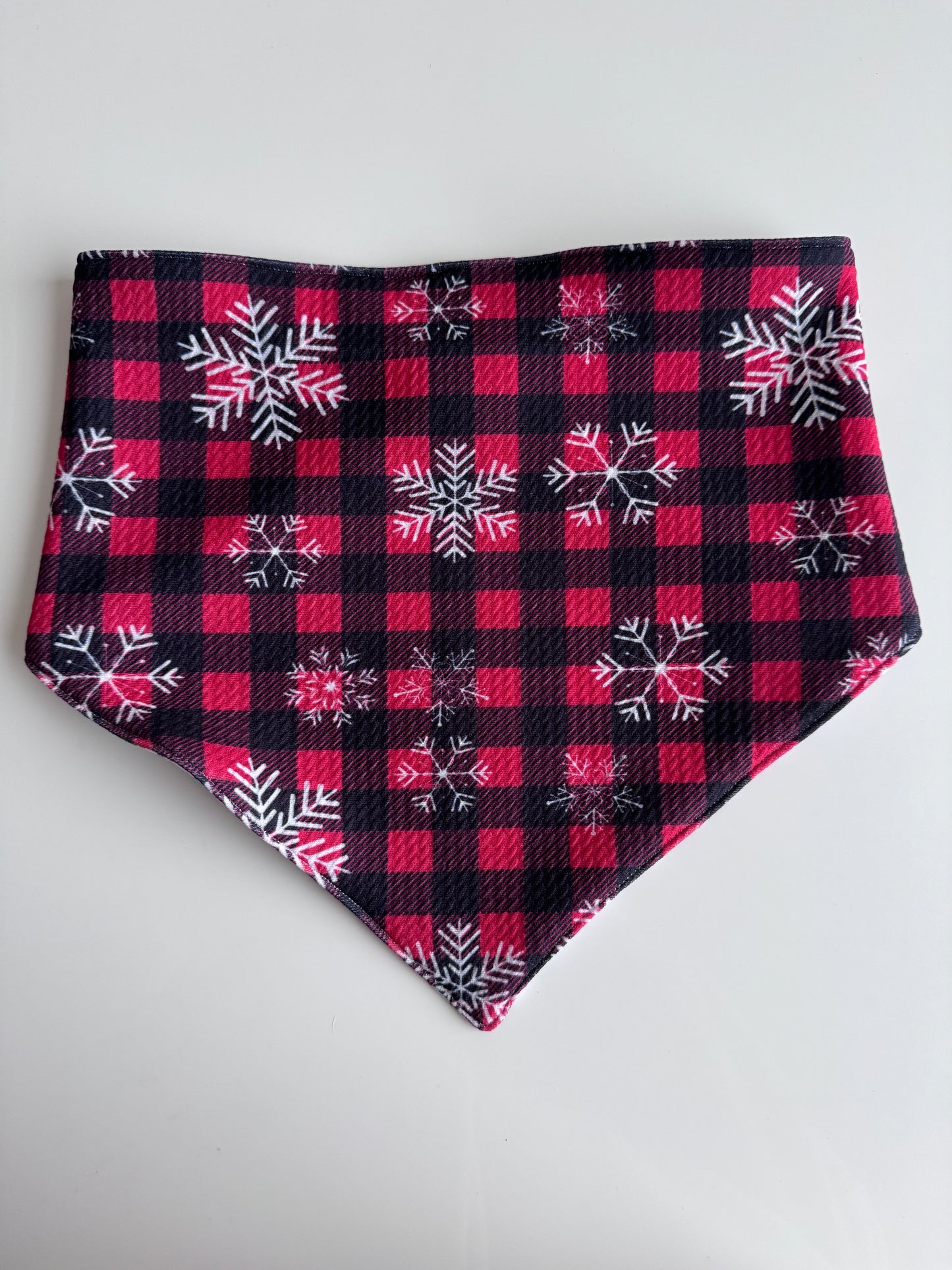 Red Buffalo Plaid and Christmas Tree reversible